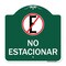 Signmission Spanish Parking No Estacionar No Parking W/ Graphic Heavy-Gauge Aluminum Sign, 18" H, GW-1818-22882 A-DES-GW-1818-22882 - alternate 1